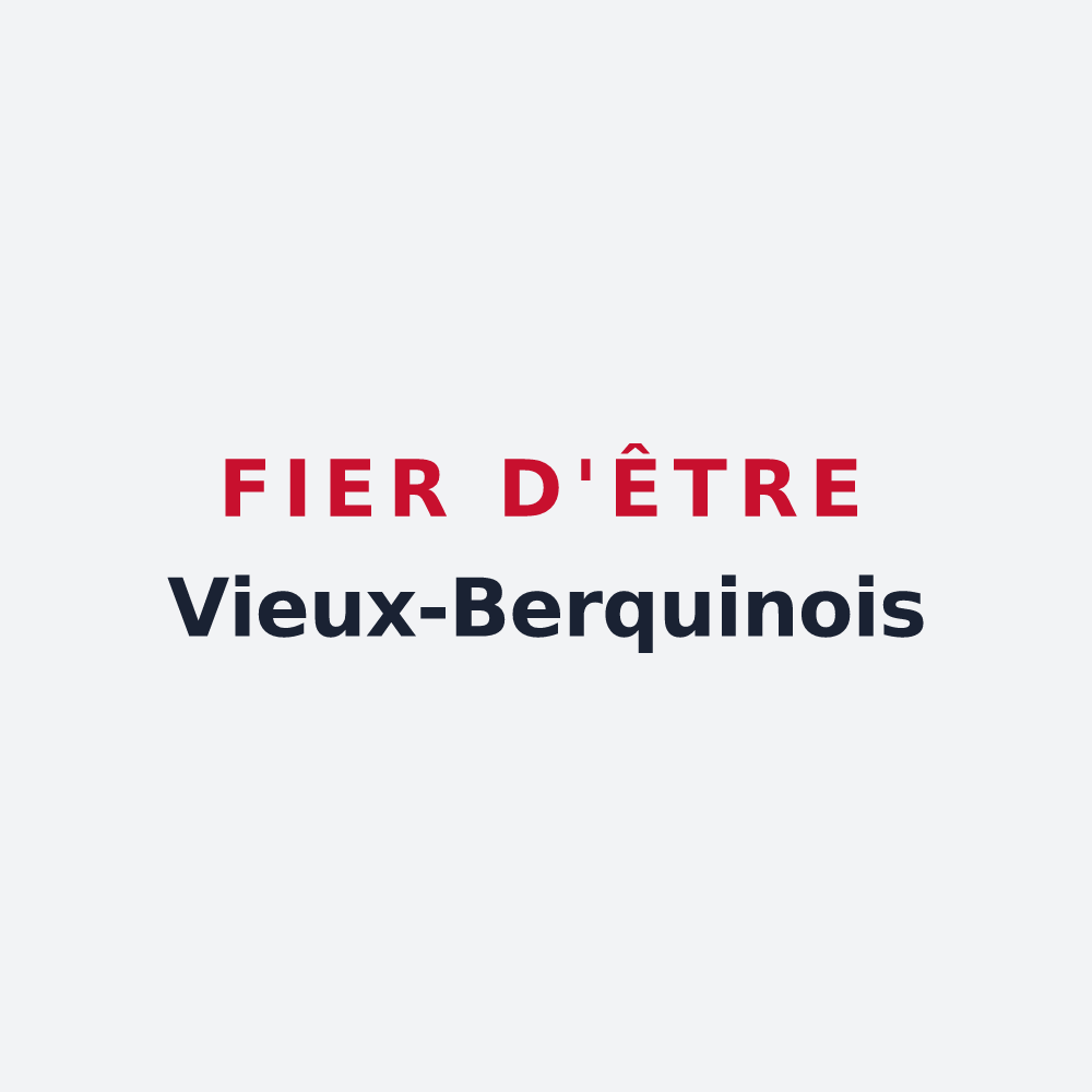 Poster « Fier d'être Vieux-Berquinois » — design pour Vieux-Berquin