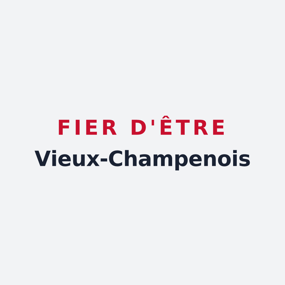 Poster « Fier d'être Vieux-Champenois » — design pour Vieux-Champagne