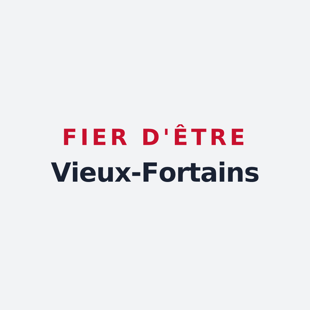 Poster « Fier d'être Vieux-Fortains » — design pour Vieux-Fort