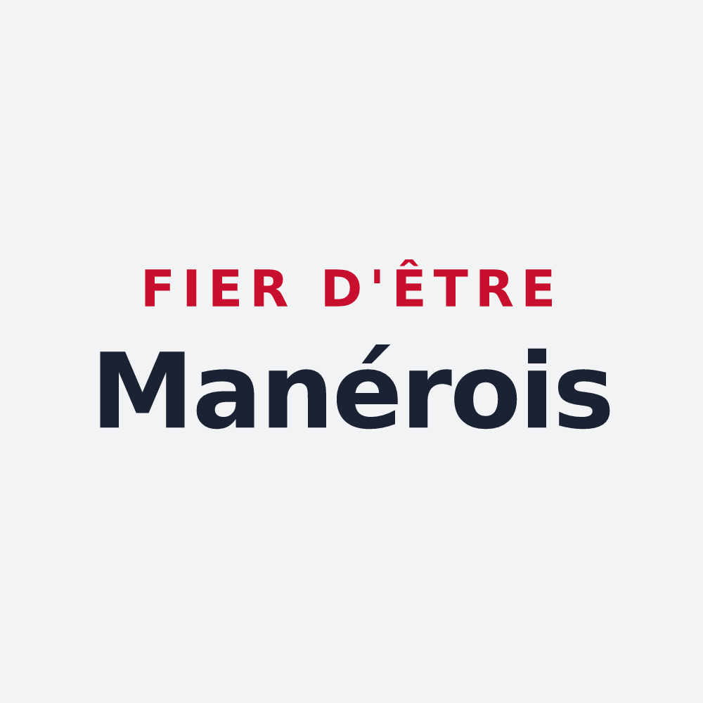 Poster « Fier d'être Manérois » — design pour Vieux-Manoir