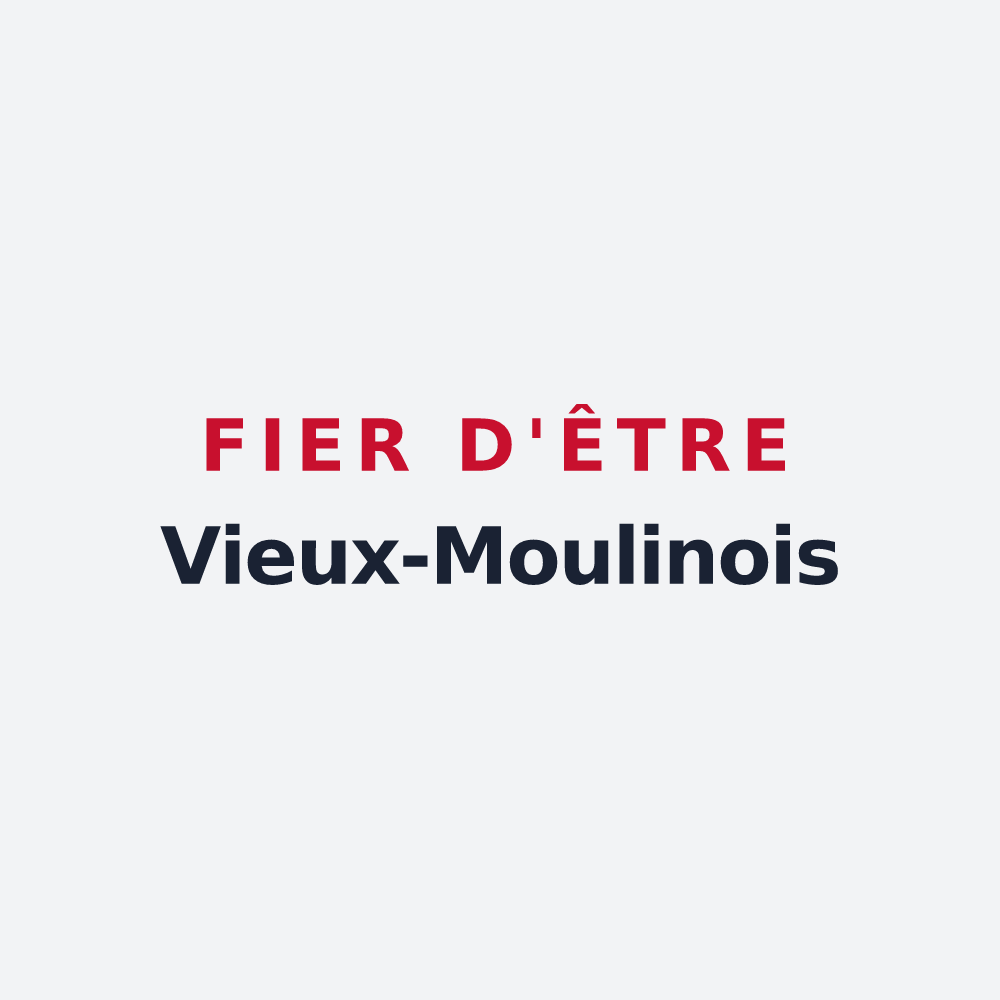 Poster « Fier d'être Vieux-Moulinois » — design pour Vieux-Moulin