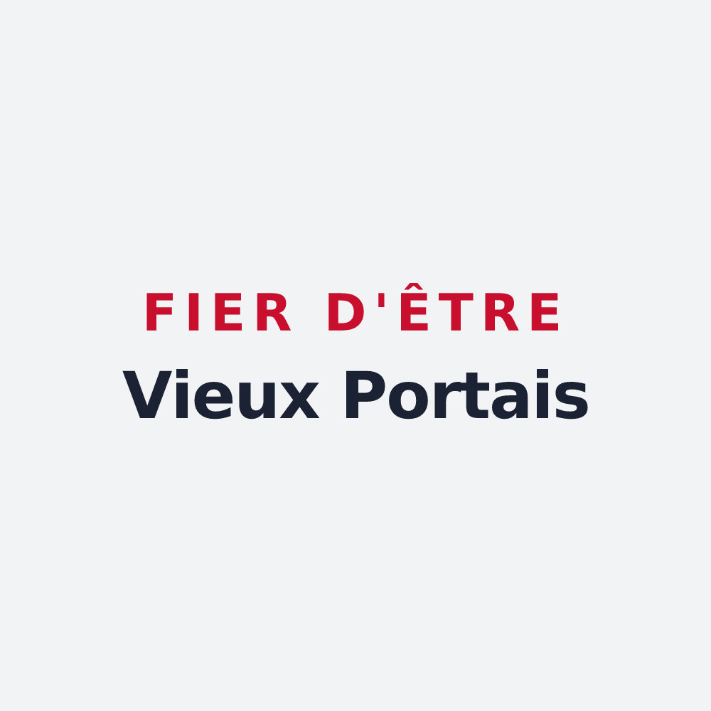 Poster « Fier d'être Vieux Portais » — design pour Vieux-Port