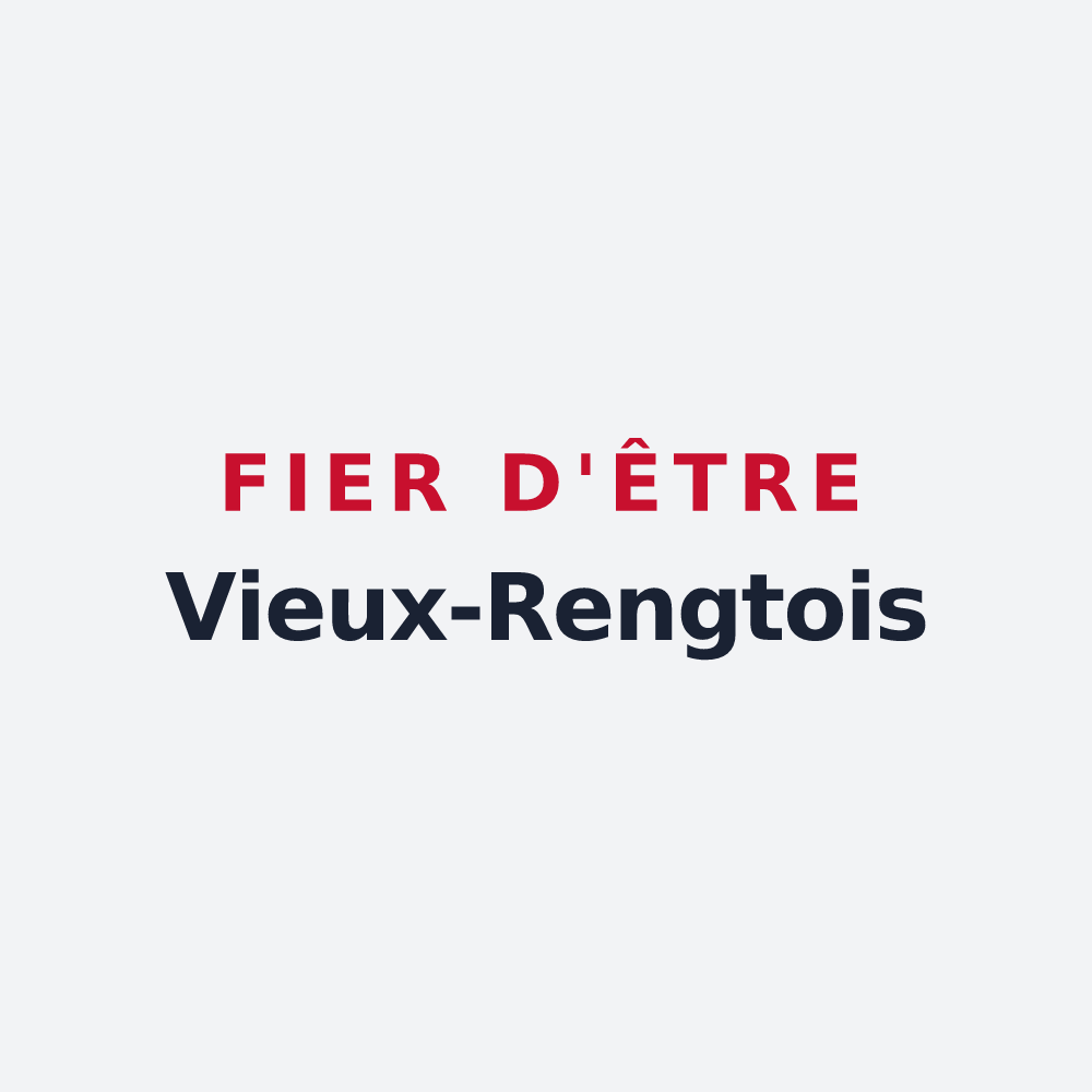Poster « Fier d'être Vieux-Rengtois » — design pour Vieux-Reng
