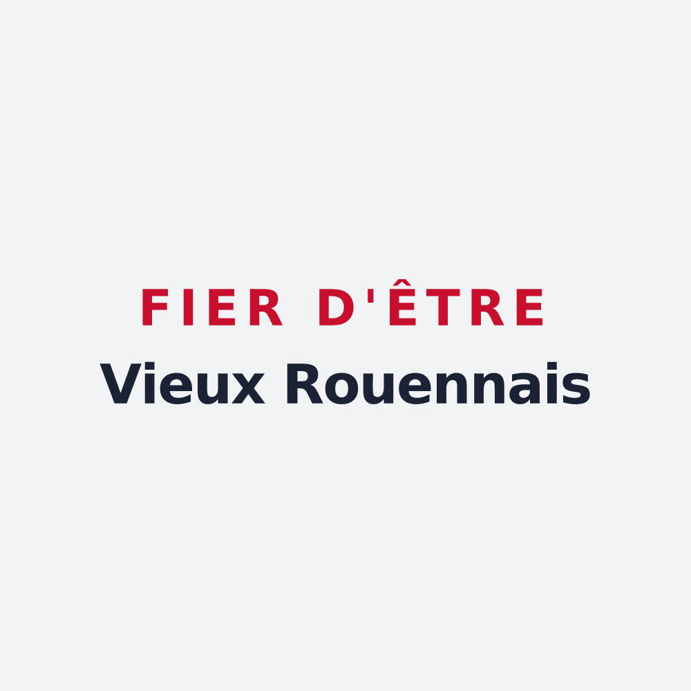 Poster « Fier d'être Vieux Rouennais » — design pour Vieux-Rouen-sur-Bresle