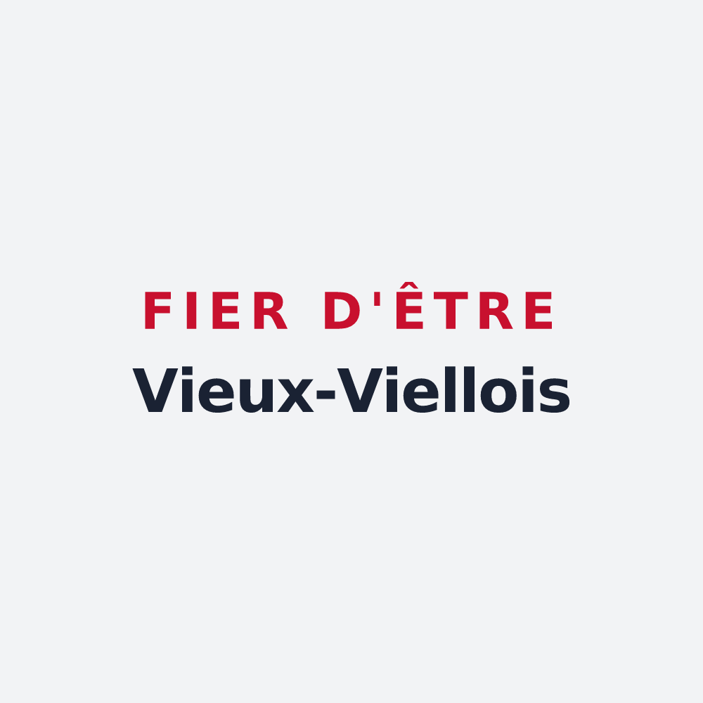 Poster « Fier d'être Vieux-Viellois » — design pour Vieux-Viel