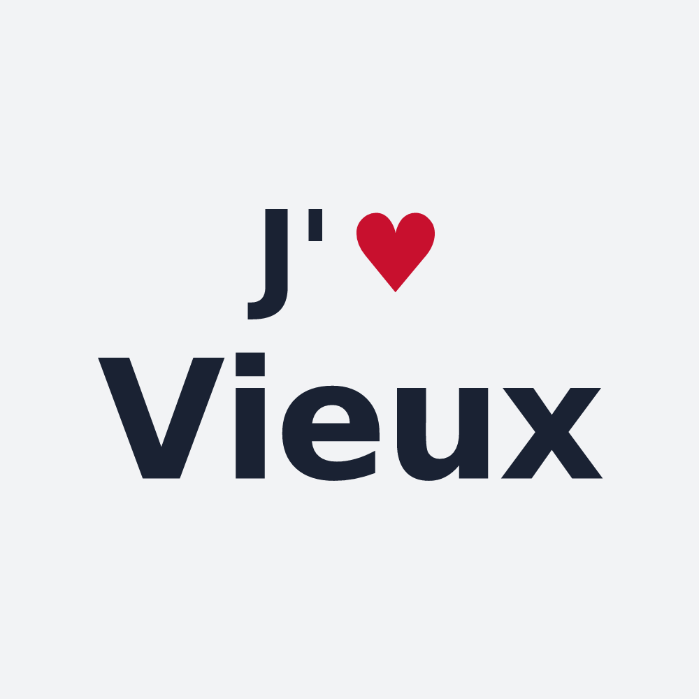 Poster personnalisé Vieux — design J'aime Vieux