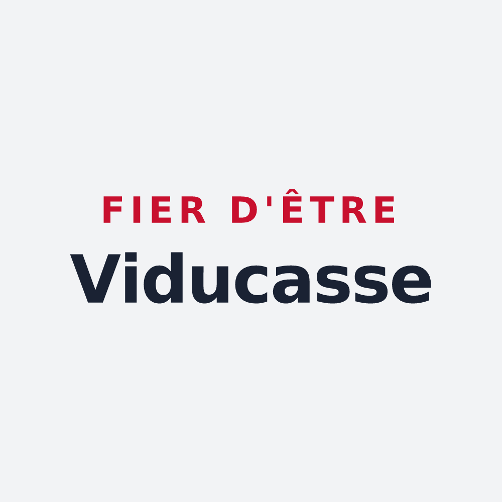 Poster « Fier d'être Viducasse » — design pour Vieux