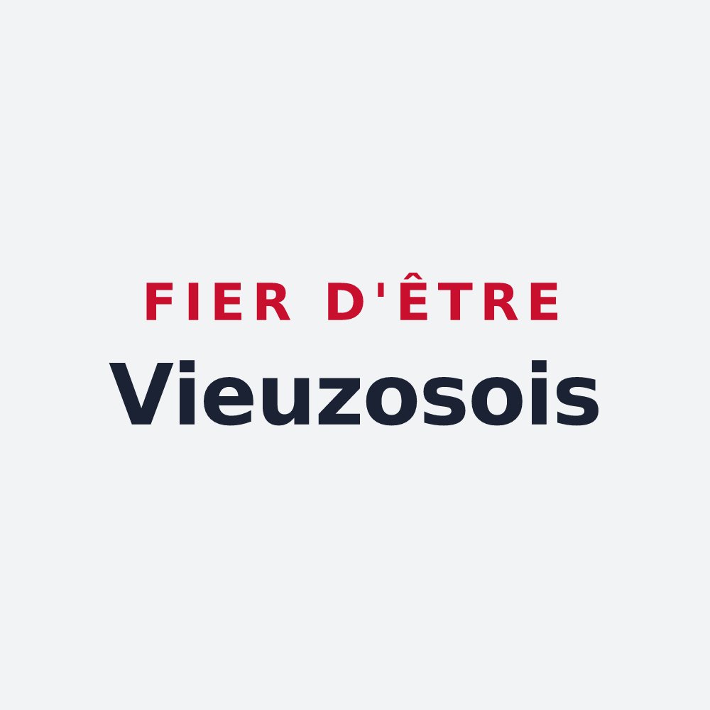 Poster « Fier d'être Vieuzosois » — design pour Vieuzos