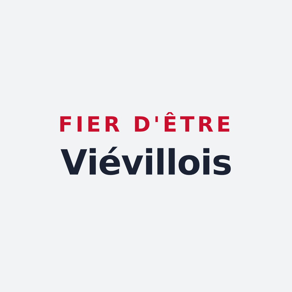 Poster « Fier d'être Viévillois » — design pour Viéville-en-Haye