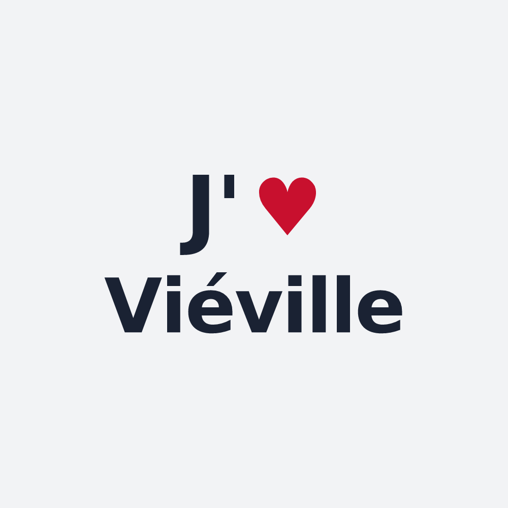 Poster personnalisé Viéville — design J'aime Viéville