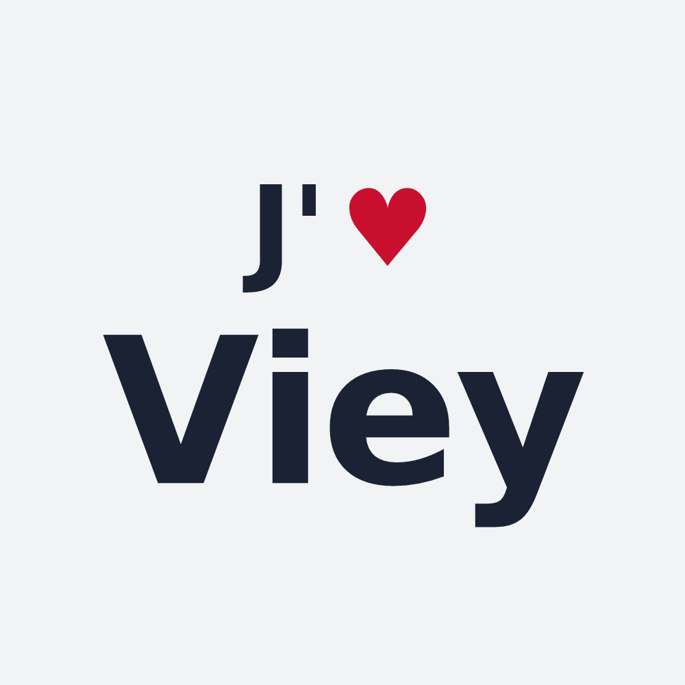 Poster personnalisé Viey — design J'aime Viey