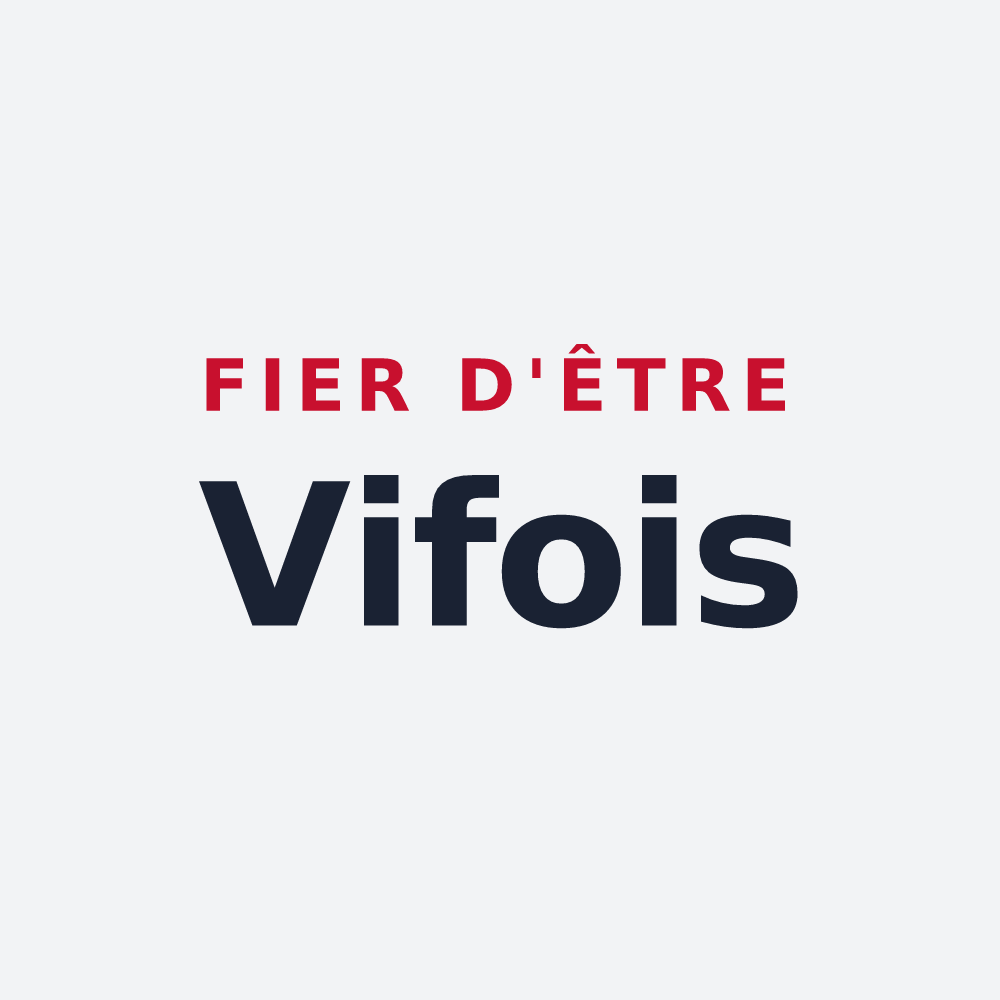 Poster « Fier d'être Vifois » — design pour Vif