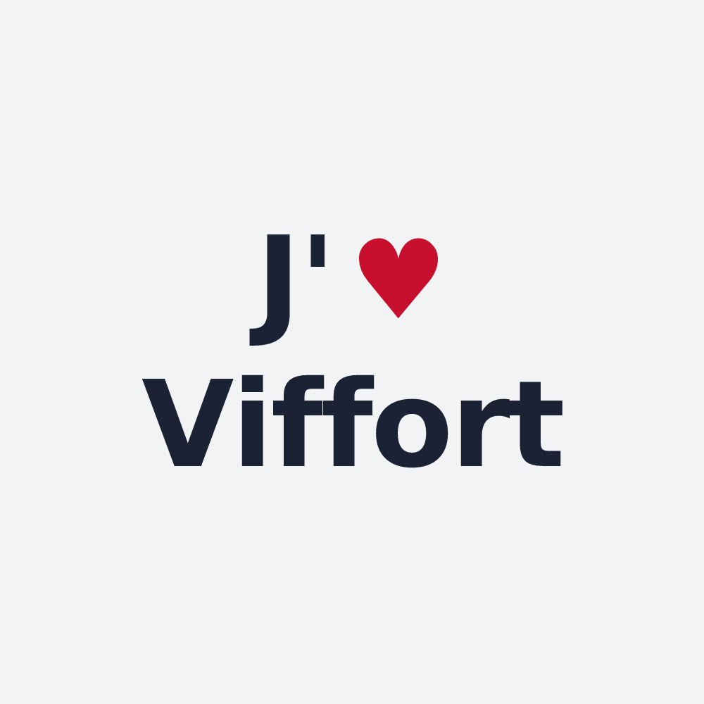 Poster personnalisé Viffort — design J'aime Viffort