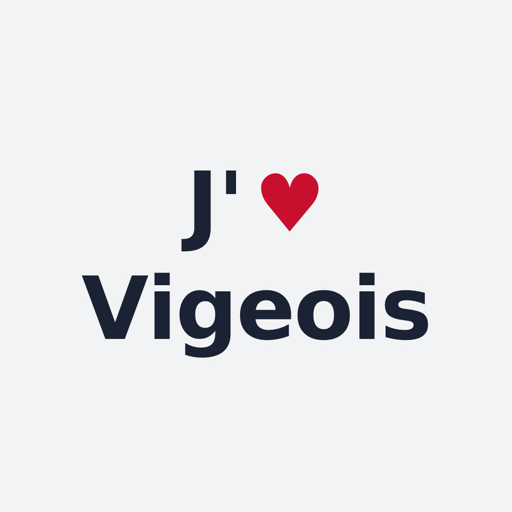 Poster personnalisé Vigeois — design J'aime Vigeois