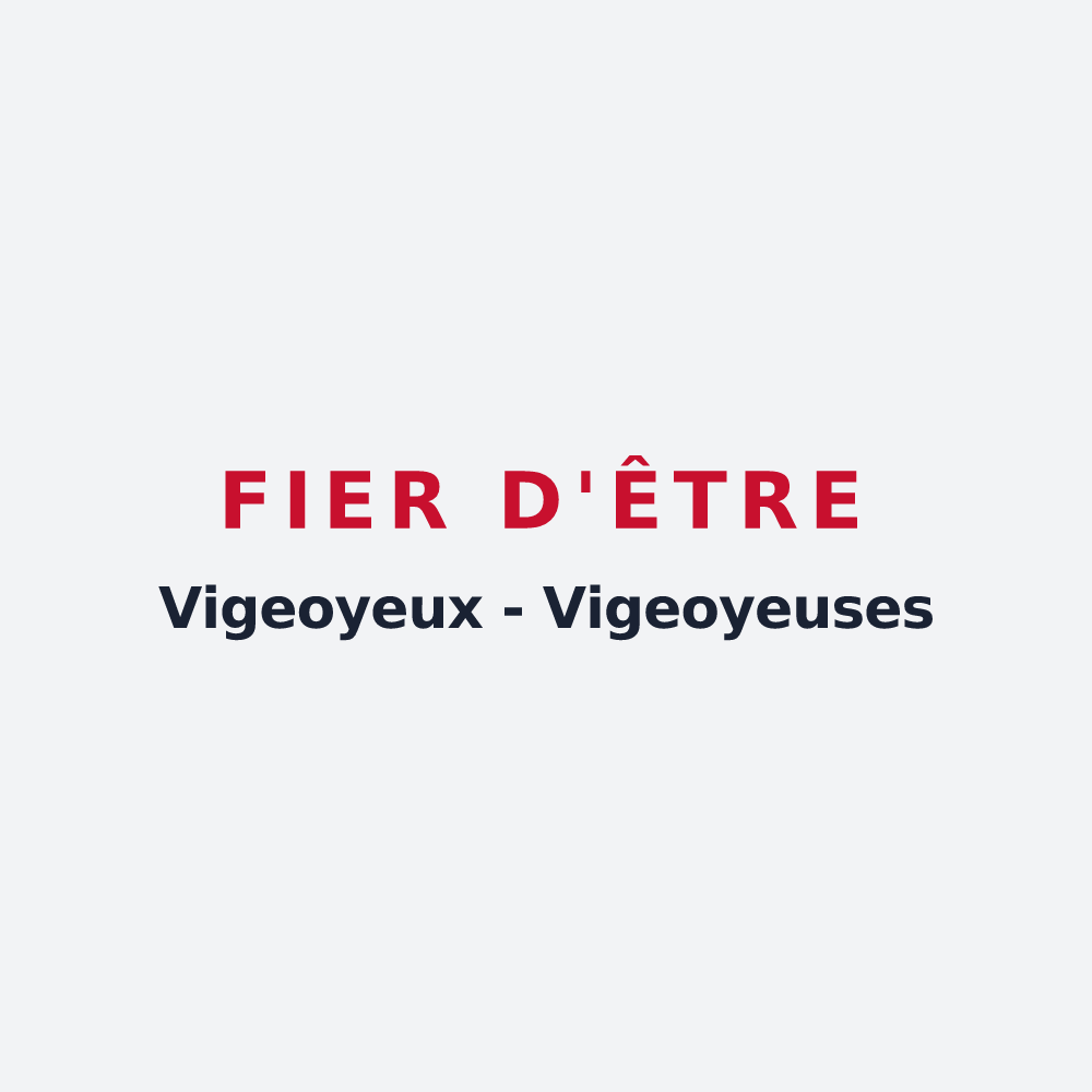 Poster « Fier d'être Vigeoyeux - Vigeoyeuses » — design pour Vigeois
