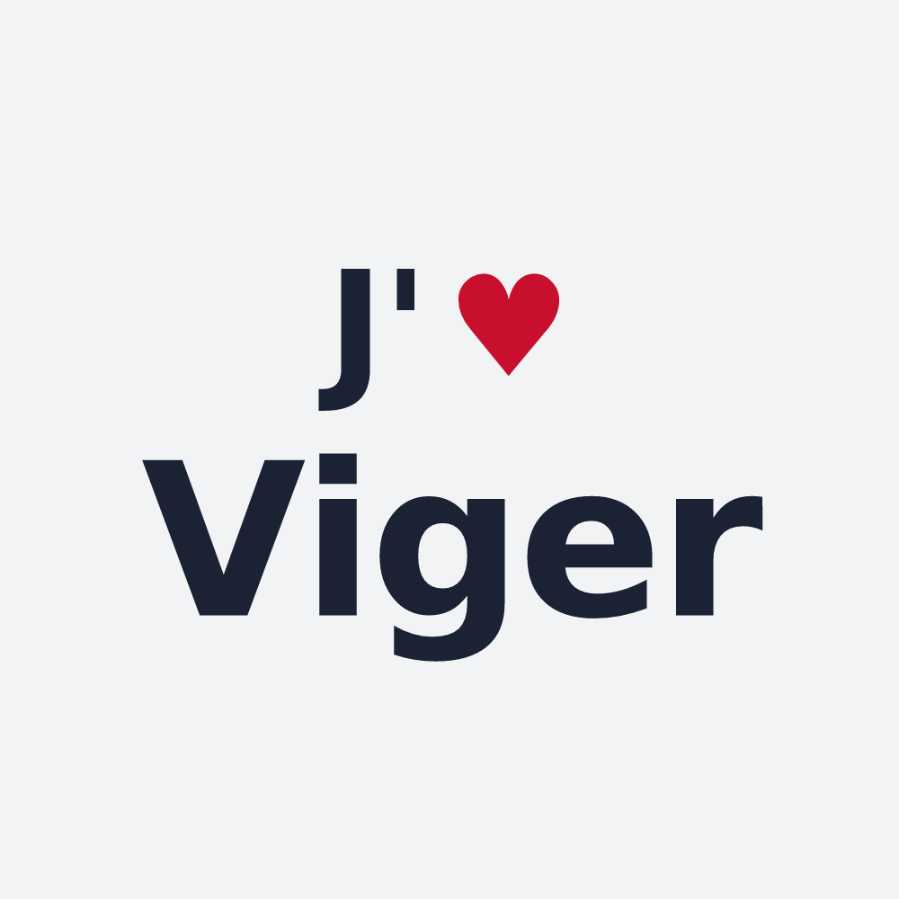 Poster personnalisé Viger — design J'aime Viger