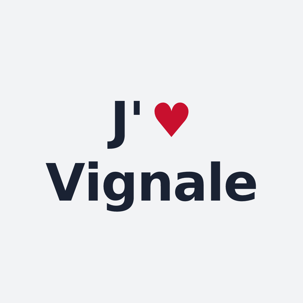 Poster personnalisé Vignale — design J'aime Vignale