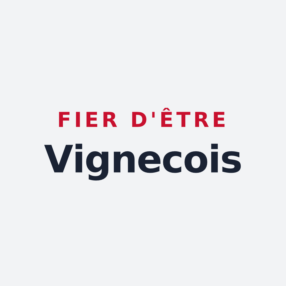 Poster « Fier d'être Vignecois » — design pour Vignec