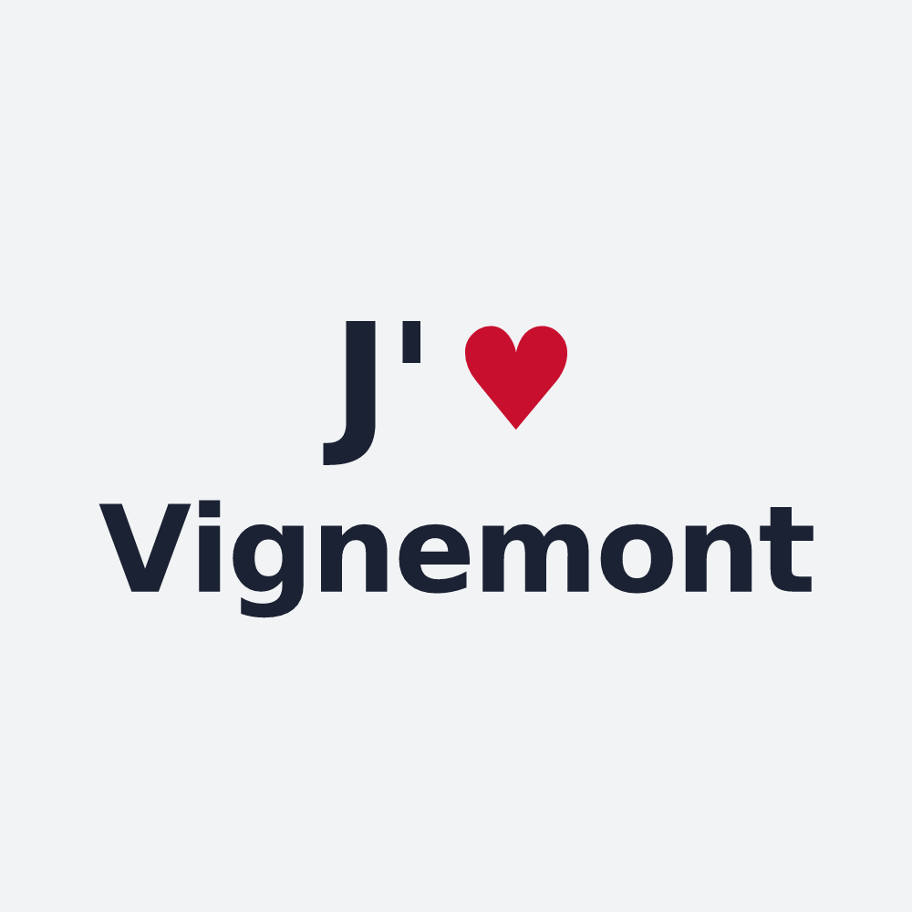 Poster personnalisé Vignemont — design J'aime Vignemont