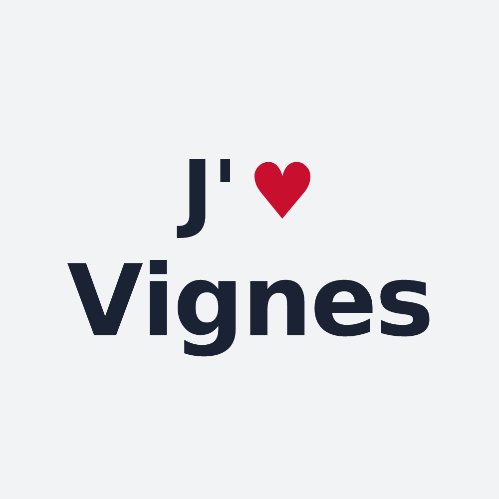 Poster personnalisé Vignes — design J'aime Vignes