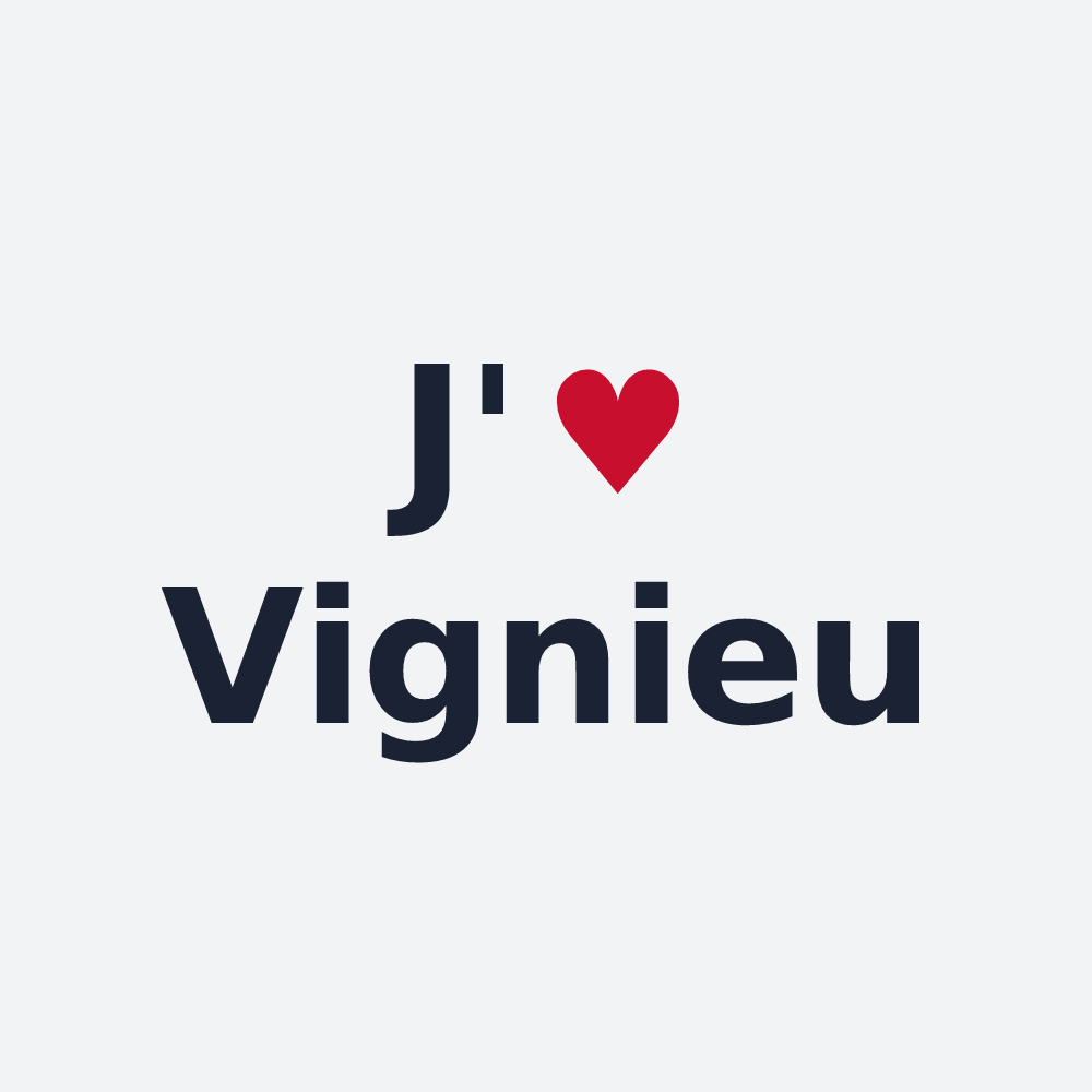 Poster personnalisé Vignieu — design J'aime Vignieu