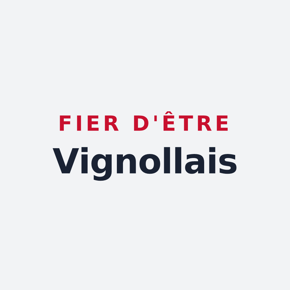 Poster « Fier d'être Vignollais » — design pour Vignolles