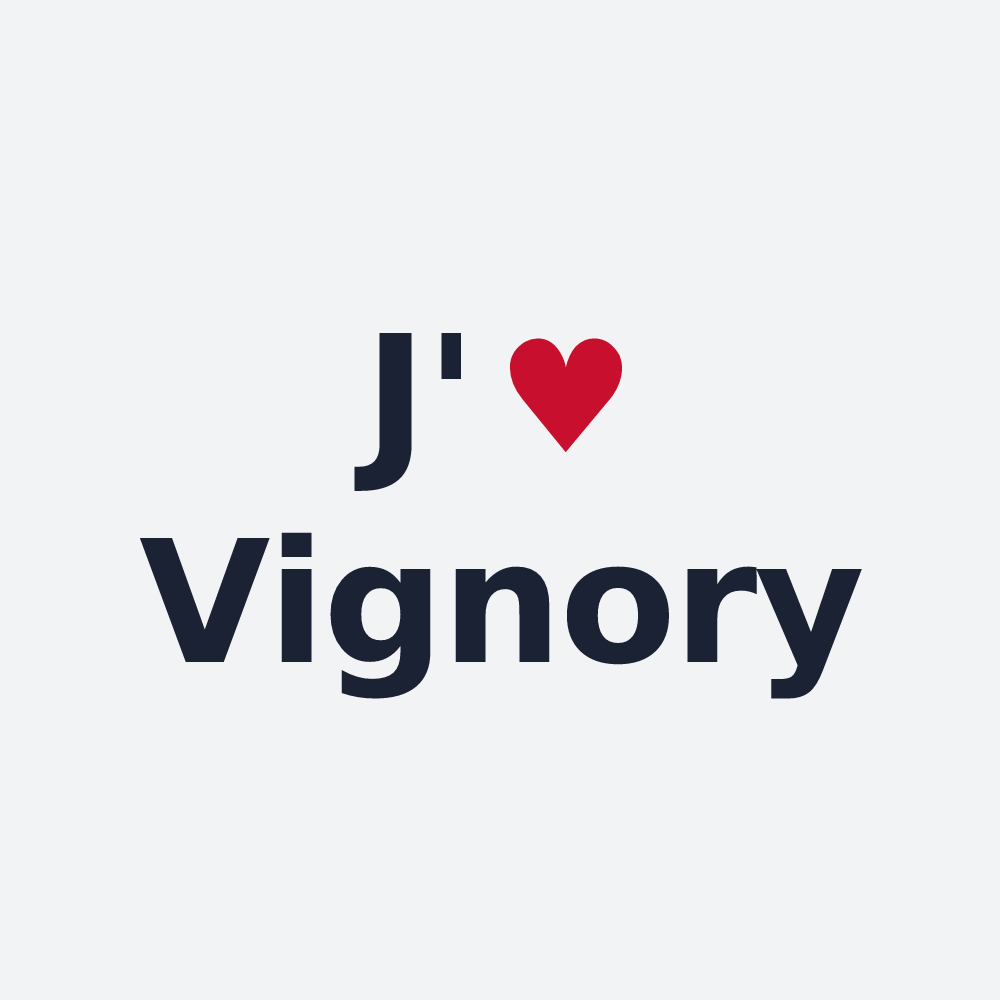 Poster personnalisé Vignory — design J'aime Vignory