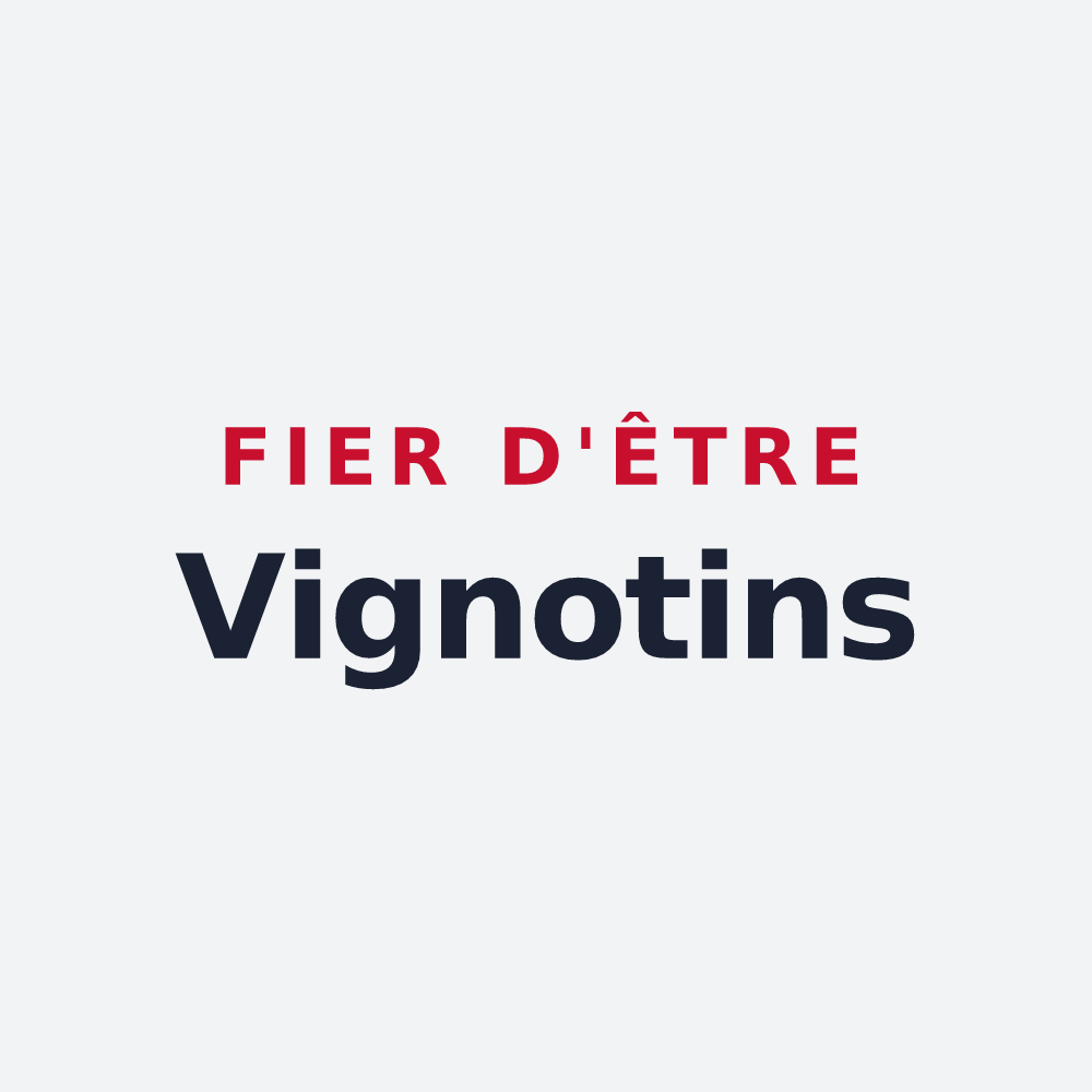 Poster « Fier d'être Vignotins » — design pour Vignot