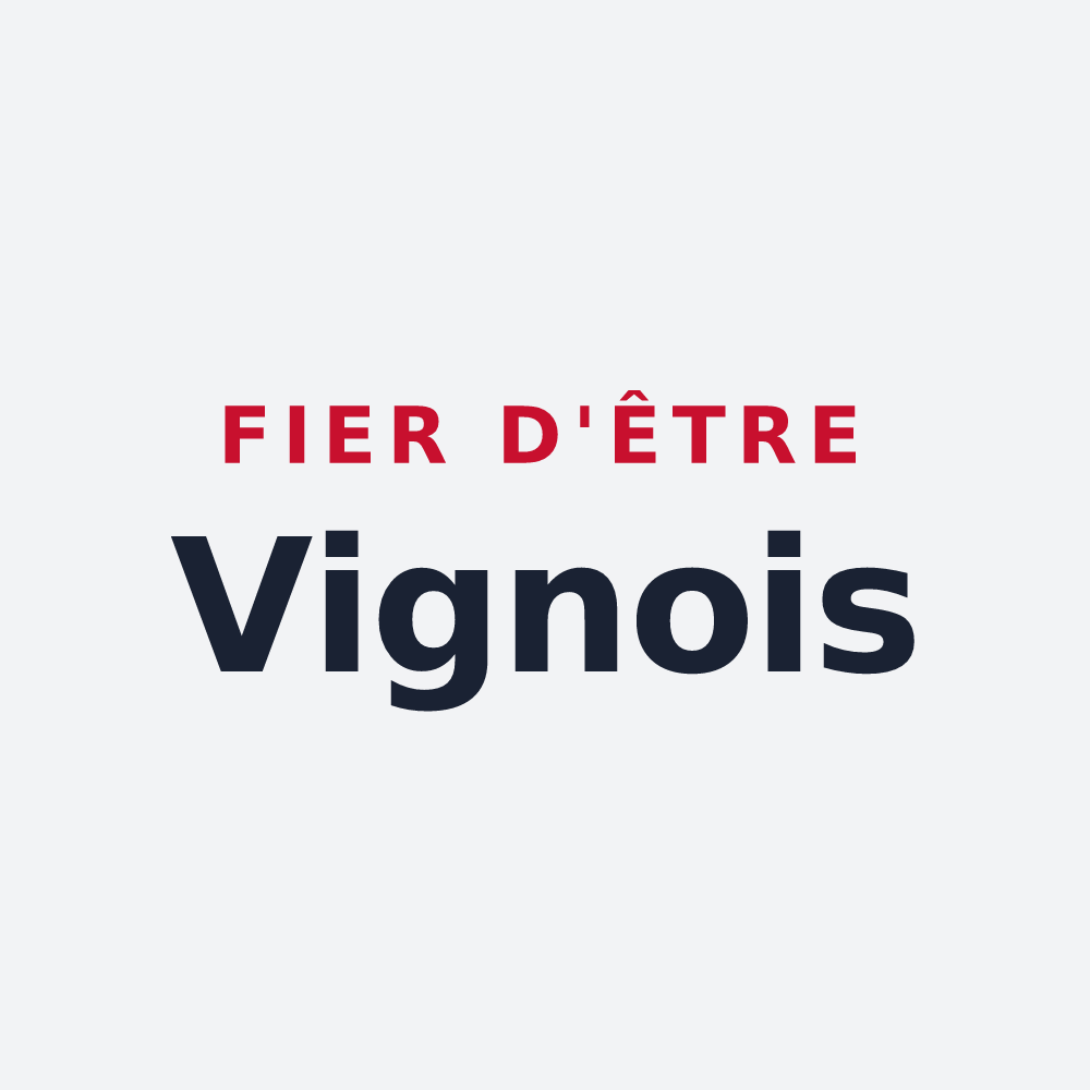 Poster « Fier d'être Vignois » — design pour Vigny