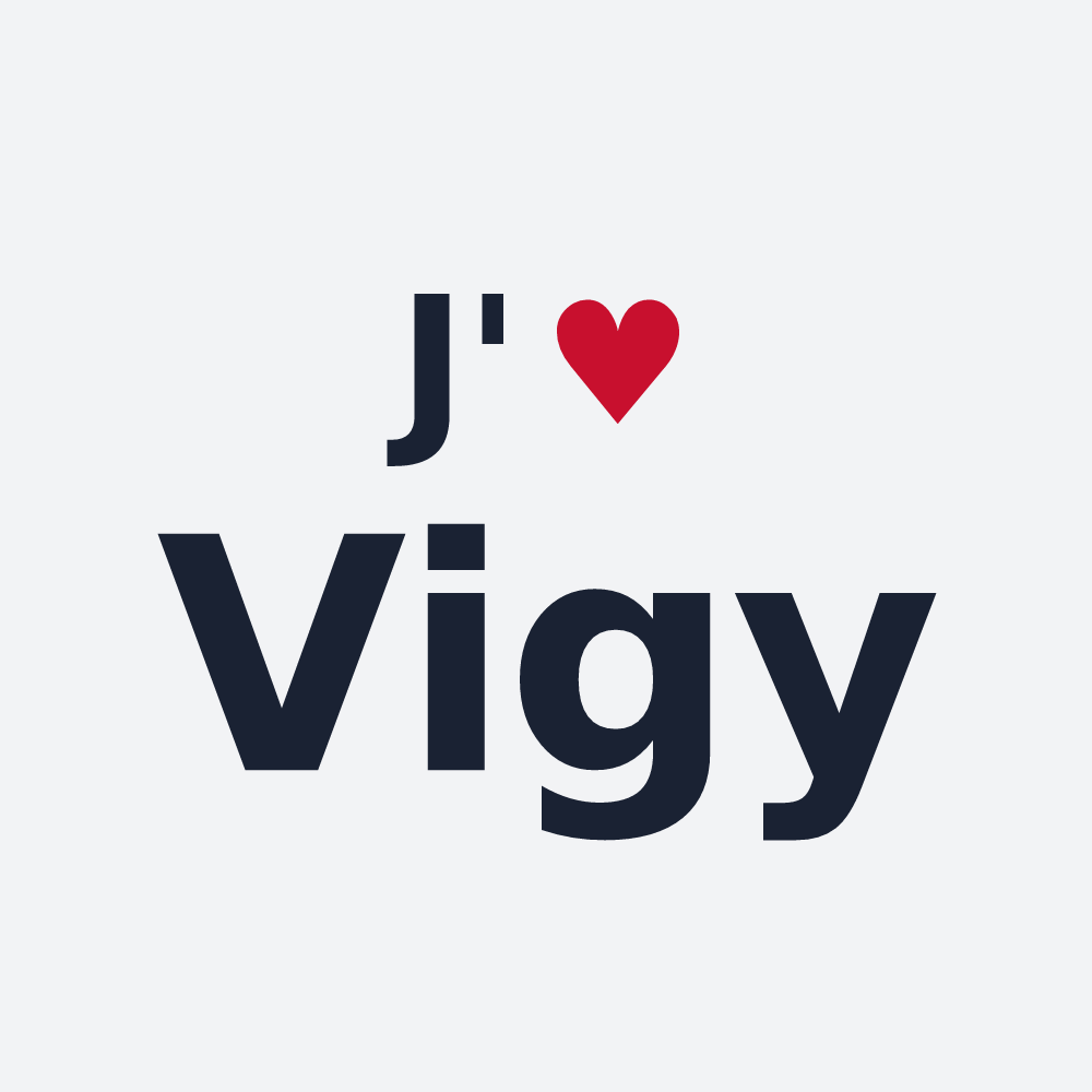 Poster personnalisé Vigy — design J'aime Vigy
