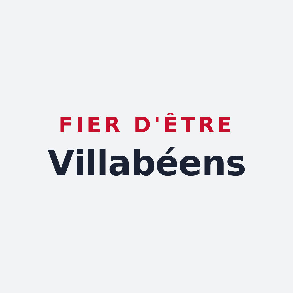 Poster « Fier d'être Villabéens » — design pour Villabé