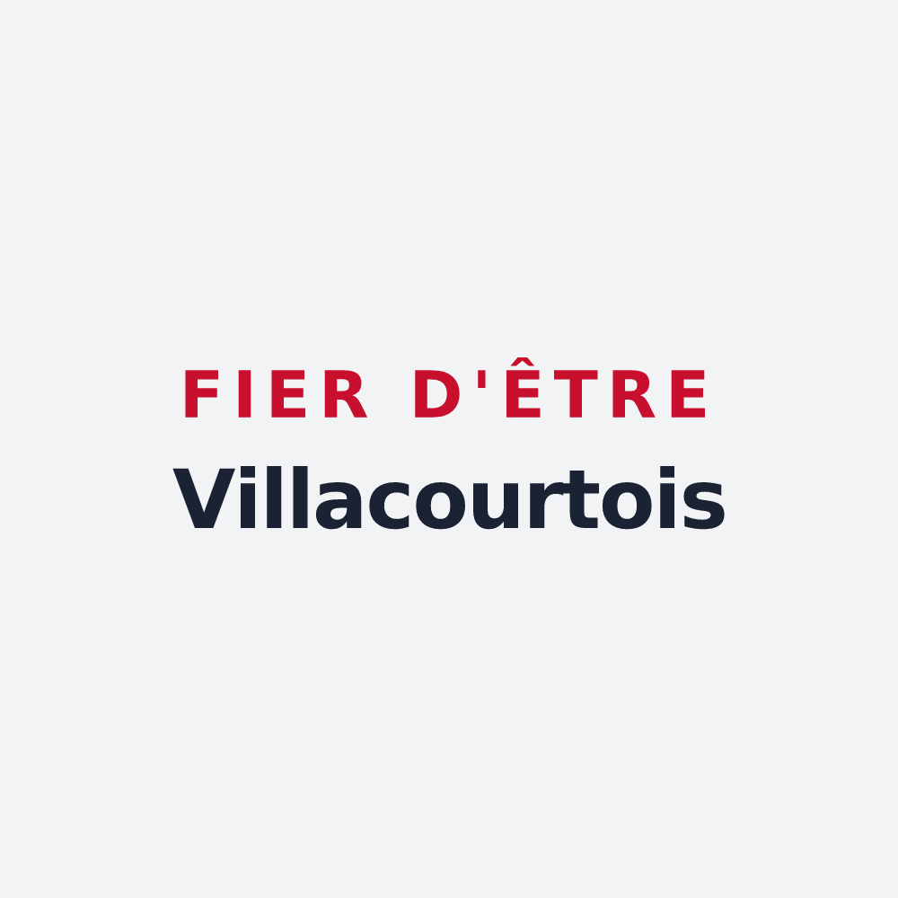 Poster « Fier d'être Villacourtois » — design pour Villacourt