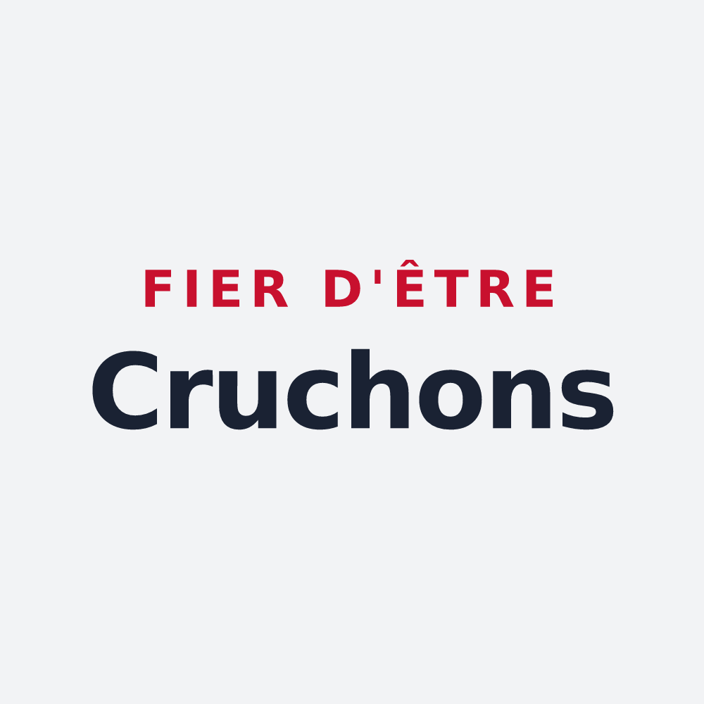 Poster « Fier d'être Cruchons » — design pour Villadin