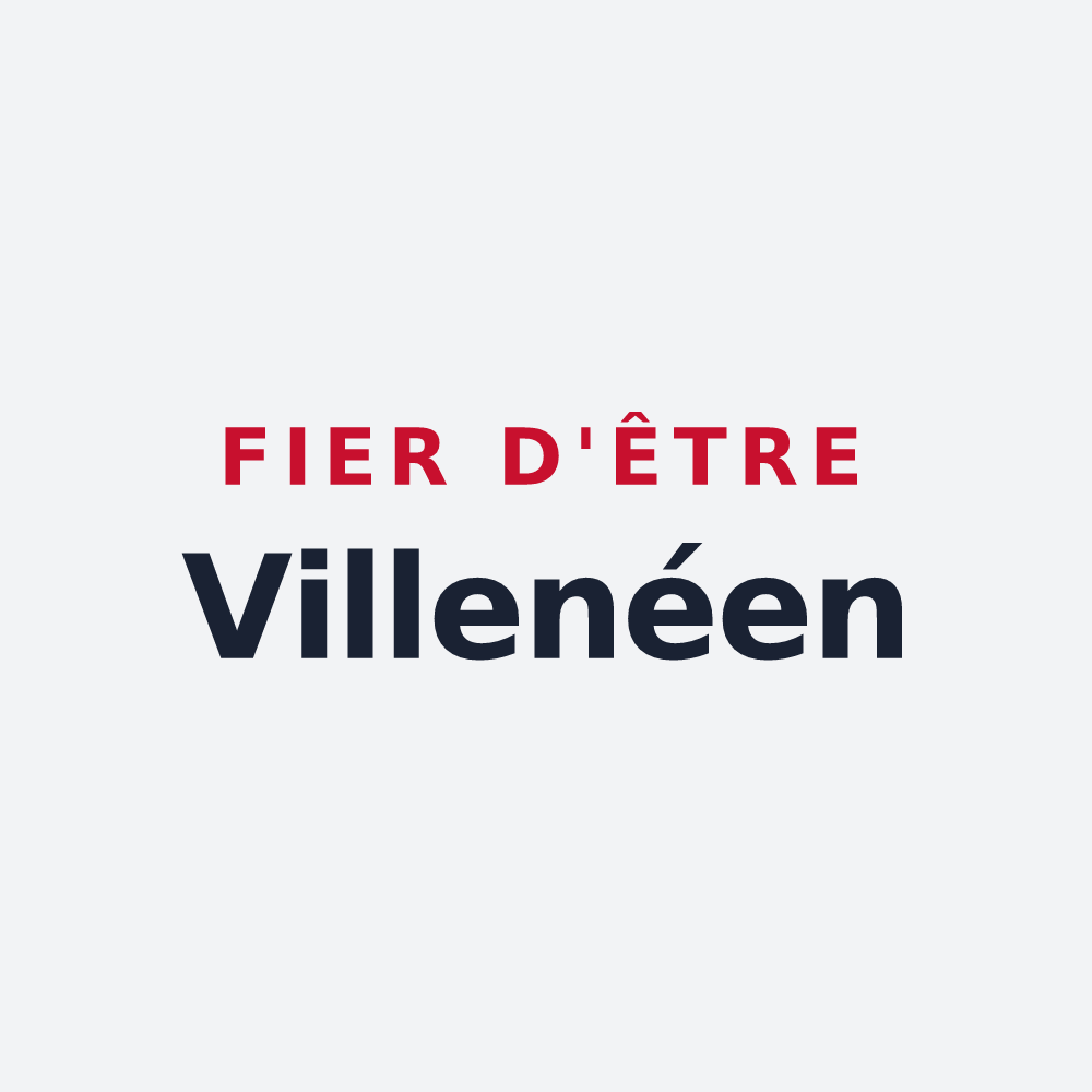 Poster « Fier d'être Villenéen » — design pour Villaines-en-Duesmois