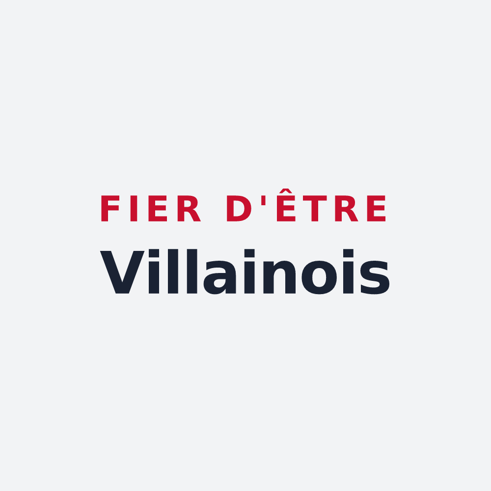 Poster « Fier d'être Villainois » — design pour Villaines-la-Carelle