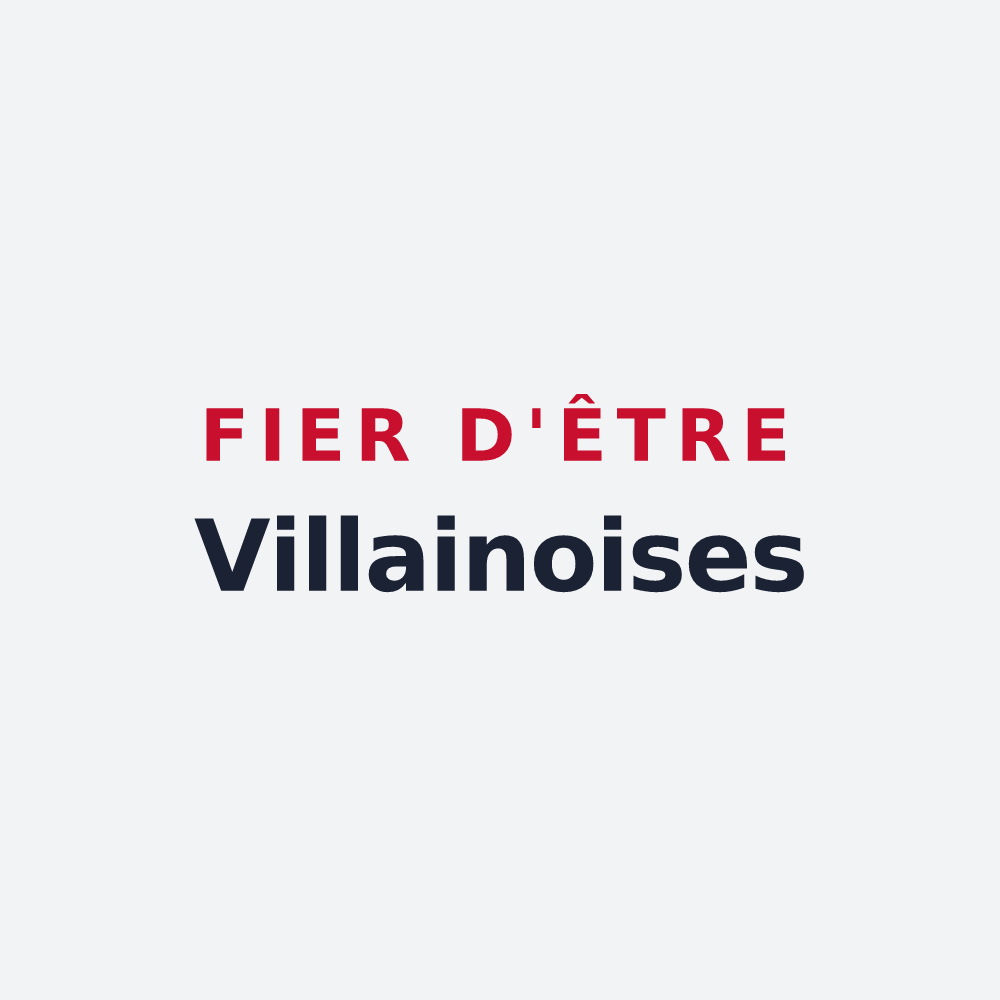 Poster « Fier d'être Villainoises » — design pour Villaines-sous-Bois