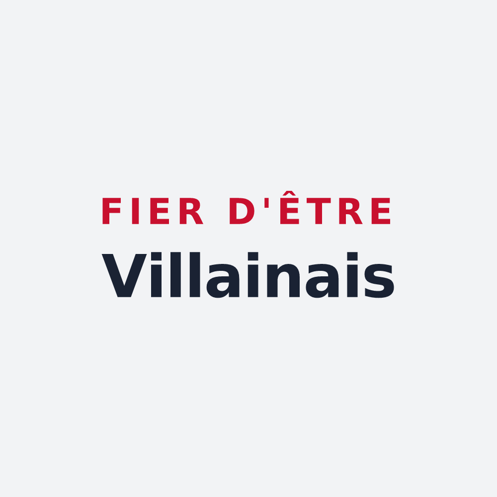 Poster « Fier d'être Villainais » — design pour Villaines-sous-Malicorne