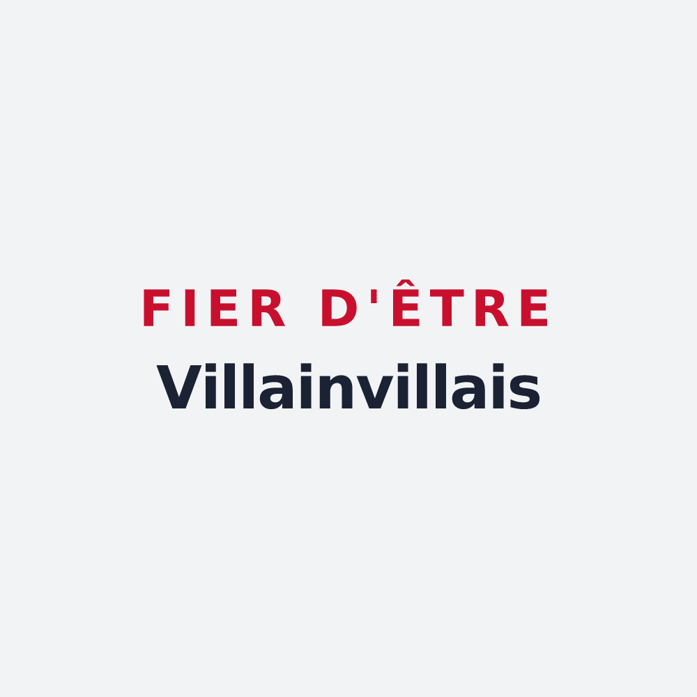 Poster « Fier d'être Villainvillais » — design pour Villainville