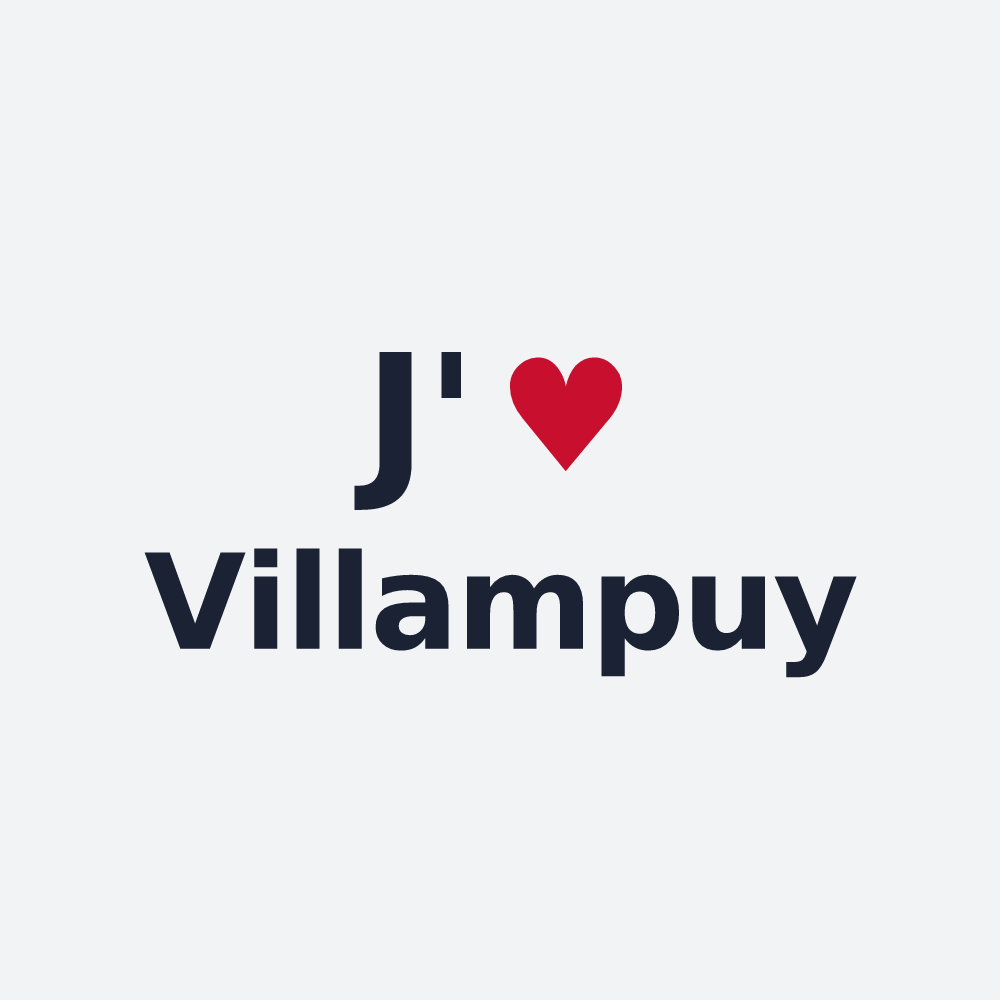 Poster personnalisé Villampuy — design J'aime Villampuy
