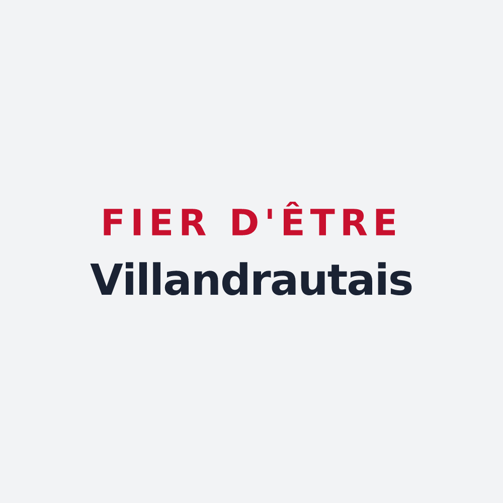 Poster « Fier d'être Villandrautais » — design pour Villandraut