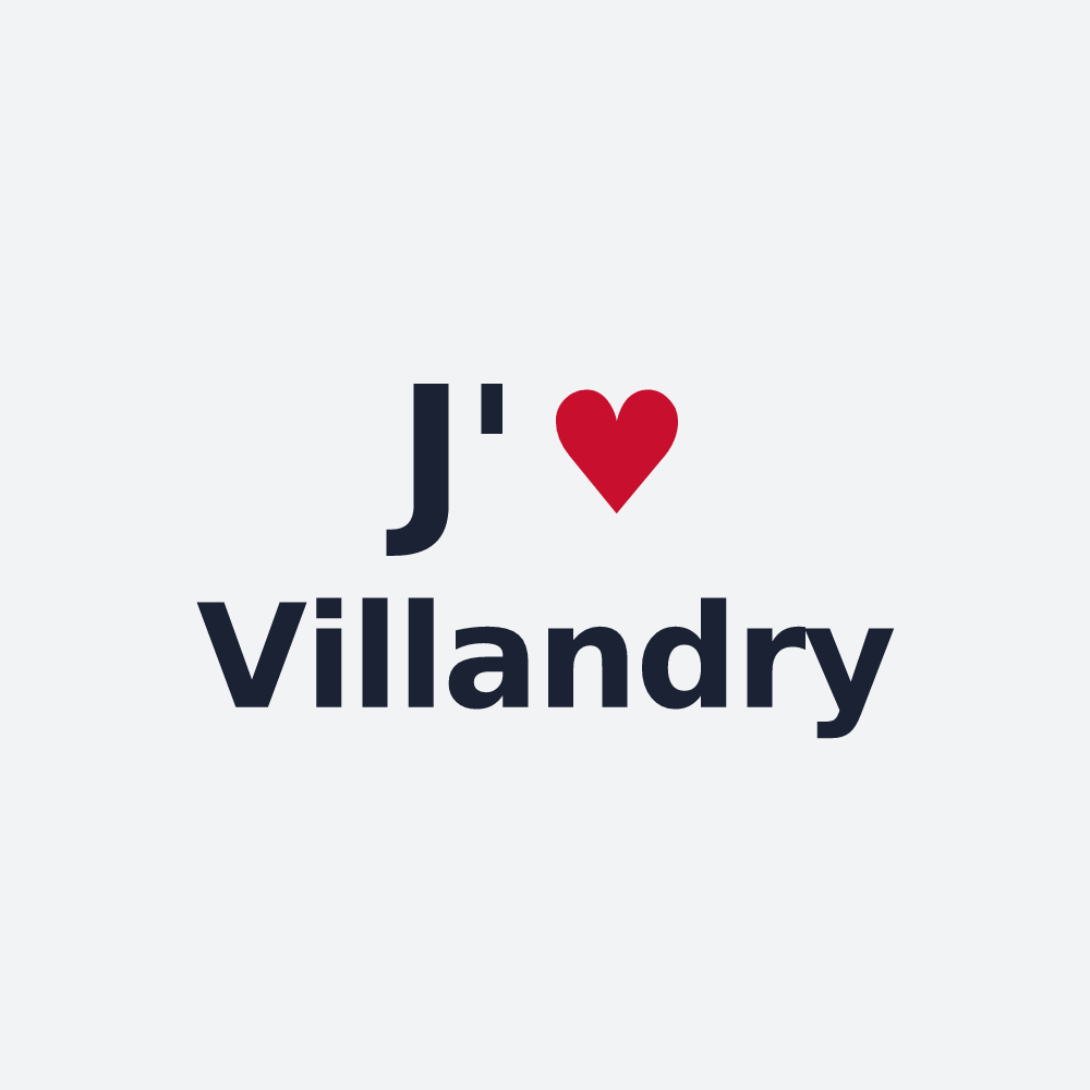 Poster personnalisé Villandry — design J'aime Villandry