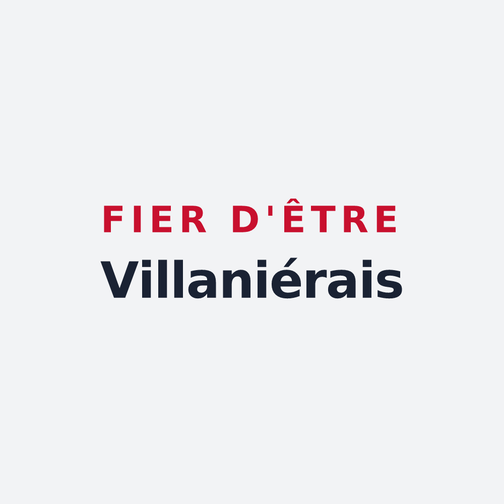 Poster « Fier d'être Villaniérais » — design pour Villanière