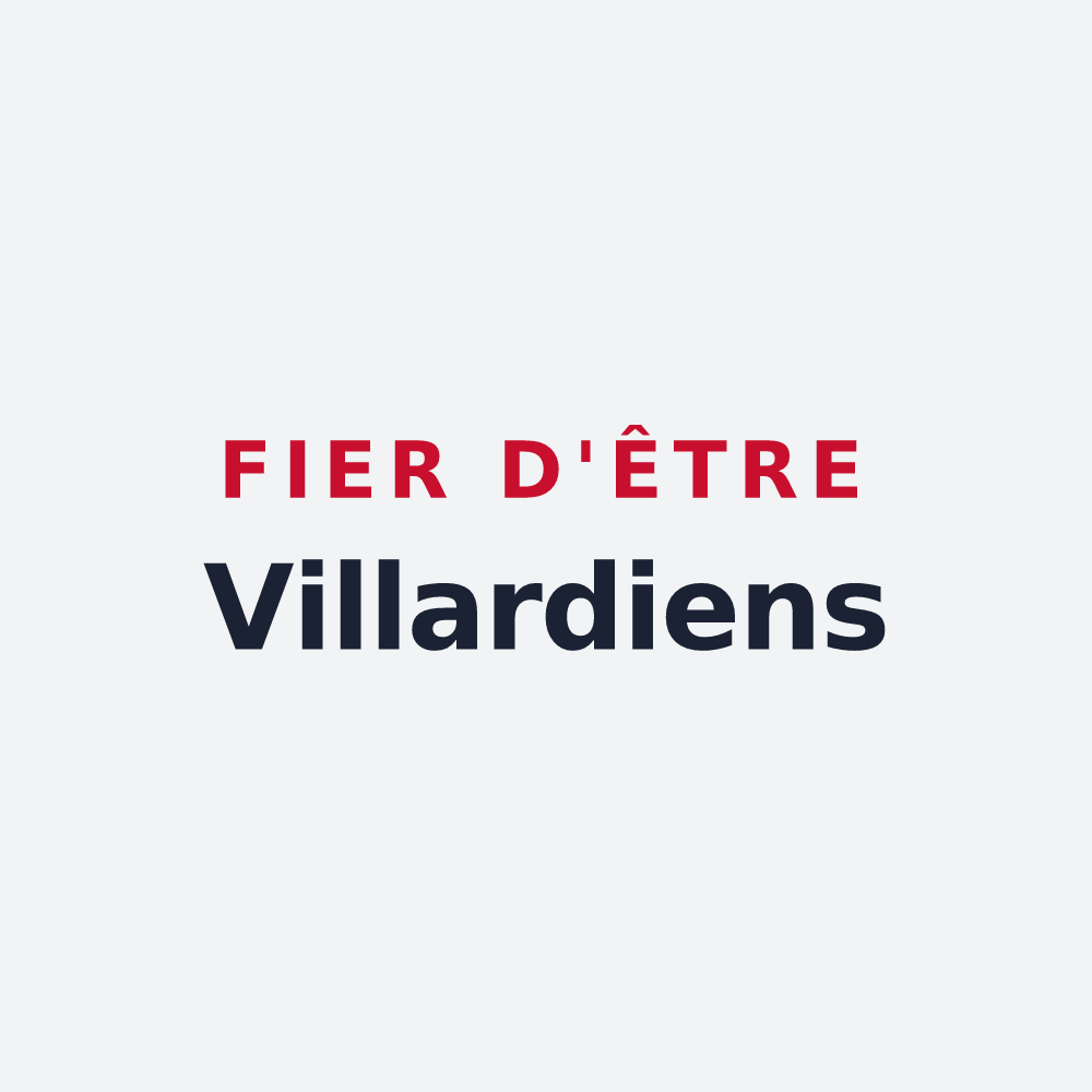 Poster « Fier d'être Villardiens » — design pour Villard-Bonnot