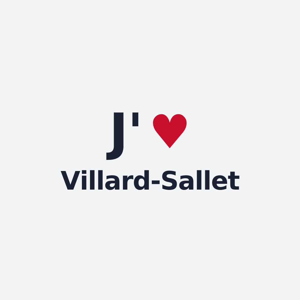 Poster personnalisé Villard-Sallet — design J'aime Villard-Sallet