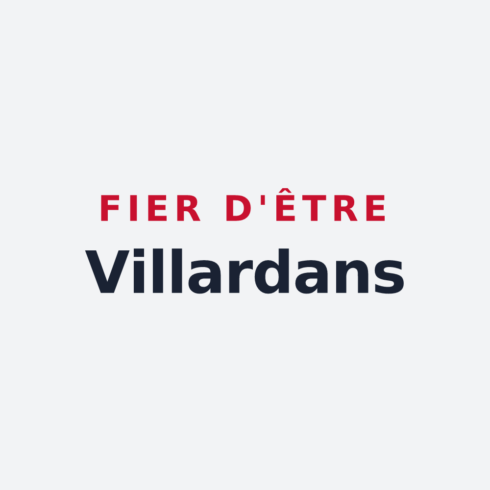 Poster « Fier d'être Villardans » — design pour Villard