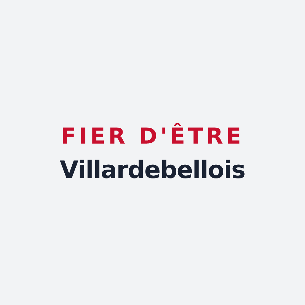 Poster « Fier d'être Villardebellois » — design pour Villardebelle