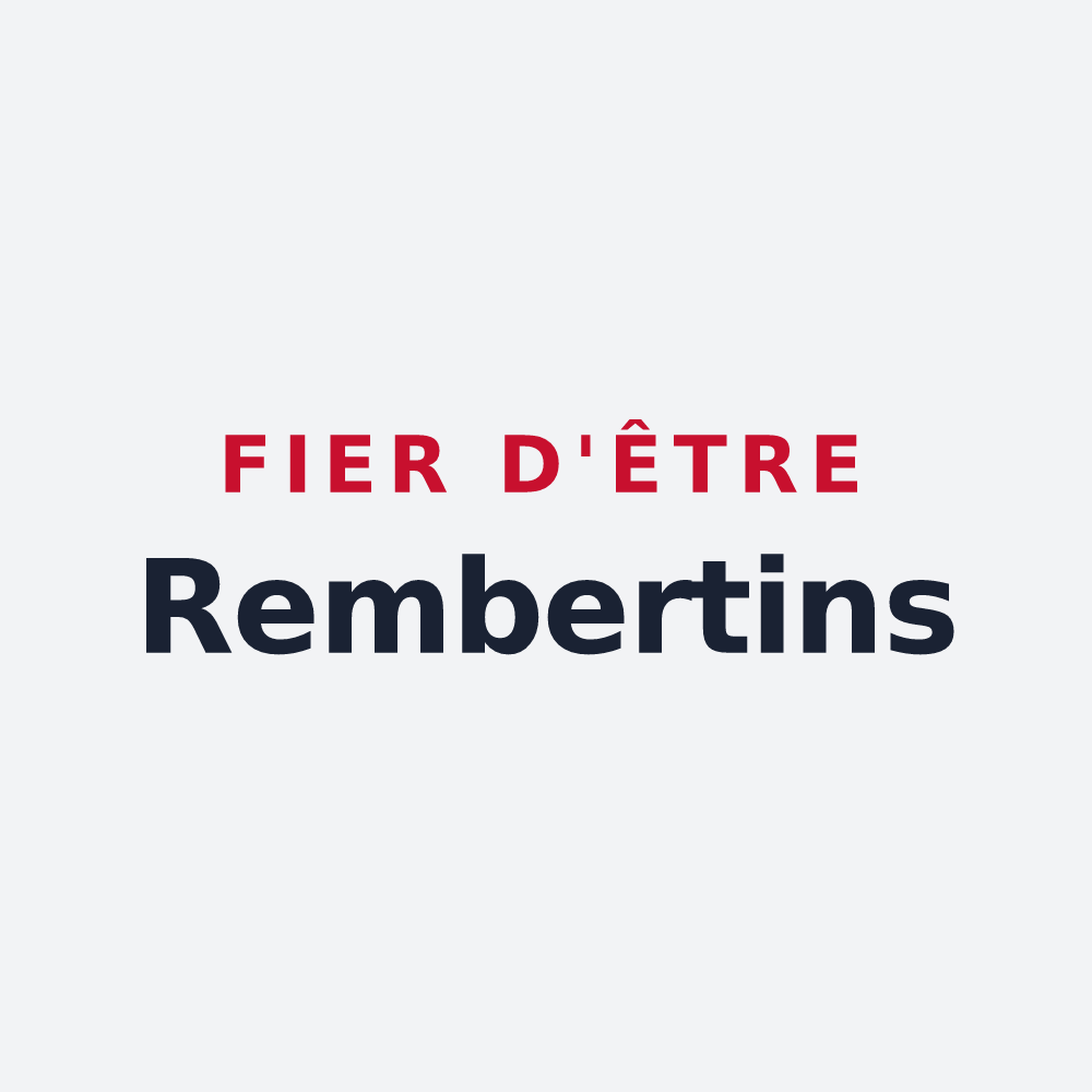 Poster « Fier d'être Rembertins » — design pour Villarembert