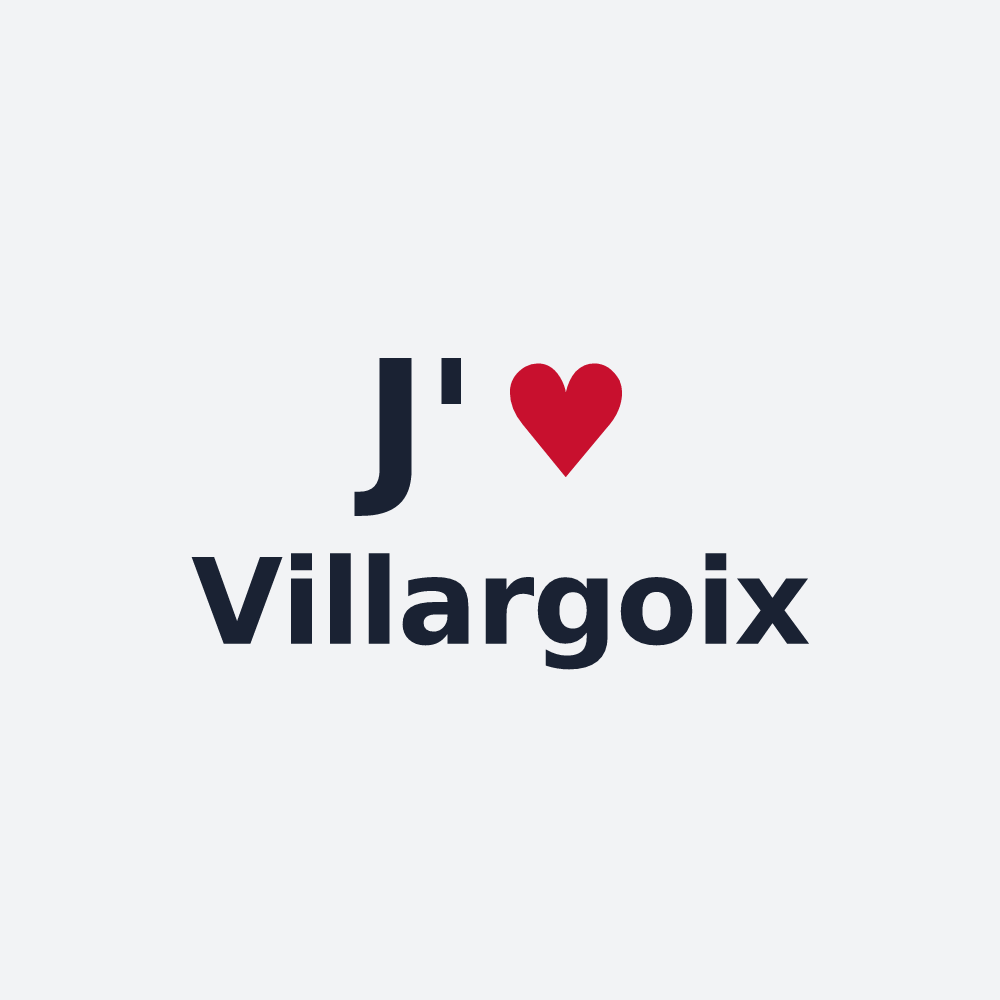 Poster personnalisé Villargoix — design J'aime Villargoix