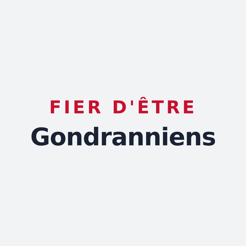 Poster « Fier d'être Gondranniens » — design pour Villargondran