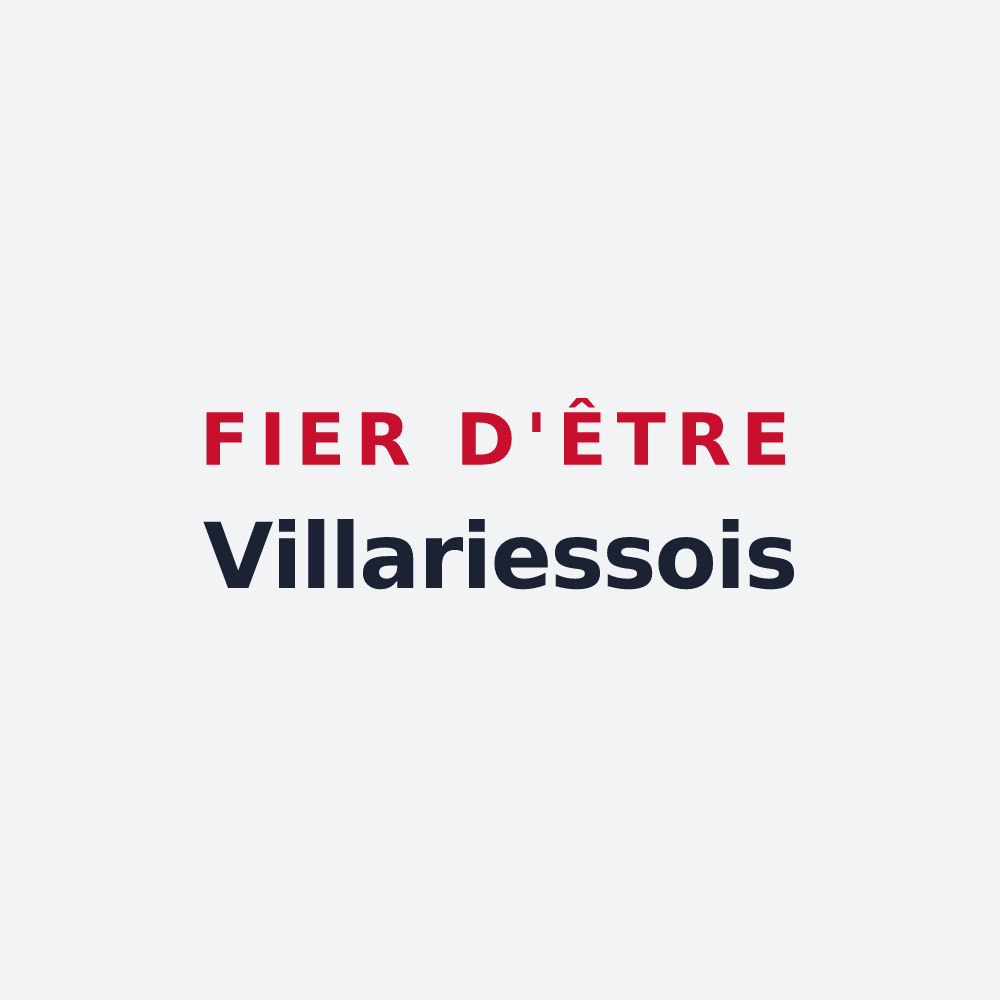 Poster « Fier d'être Villariessois » — design pour Villariès